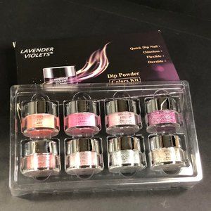 Lavender Violets Nail Dip Shimmer Powder Color Kit